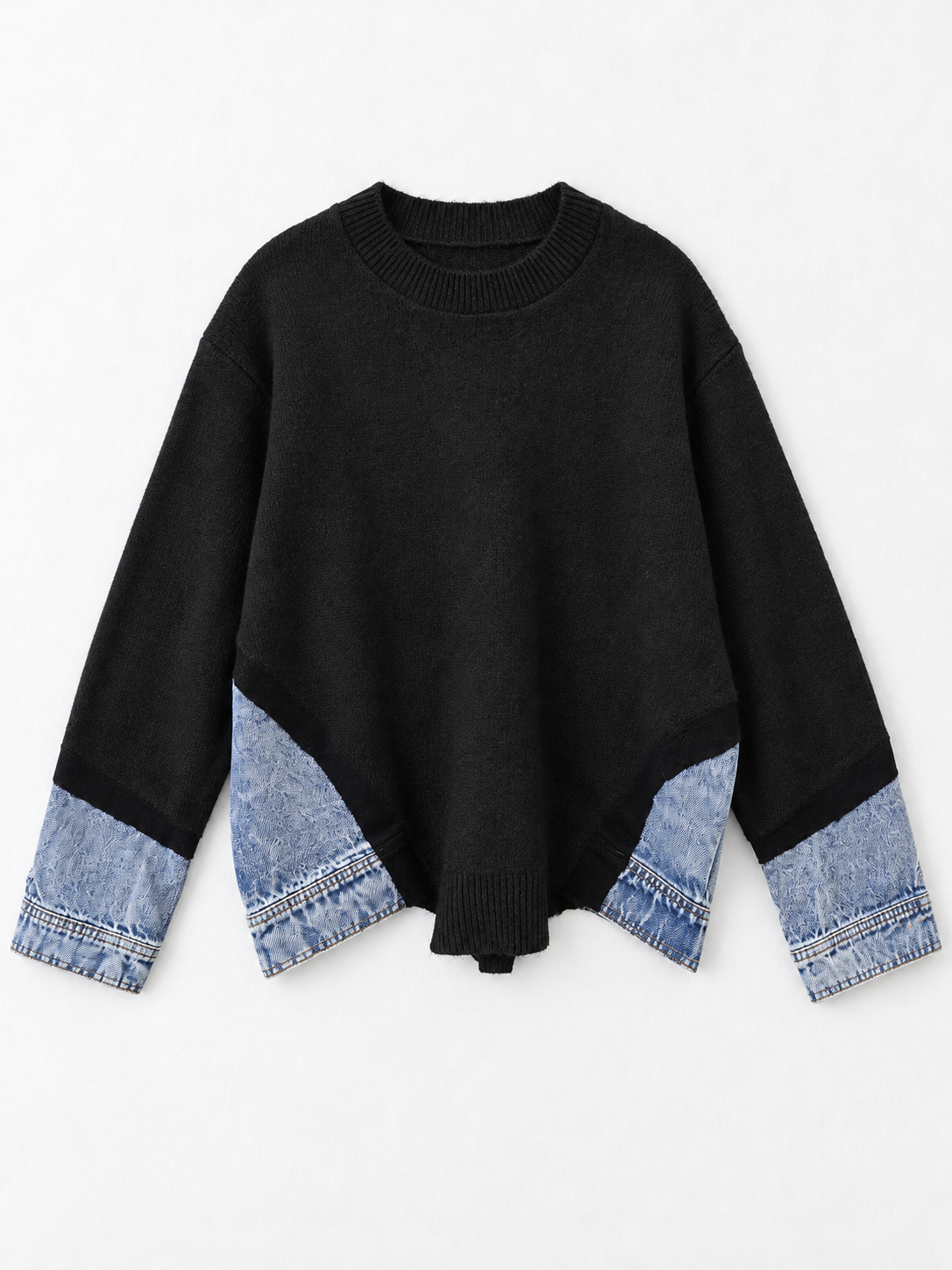 Black · flat-front