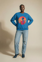 Vibrant Retro Sunset Crewneck Sweatshirt