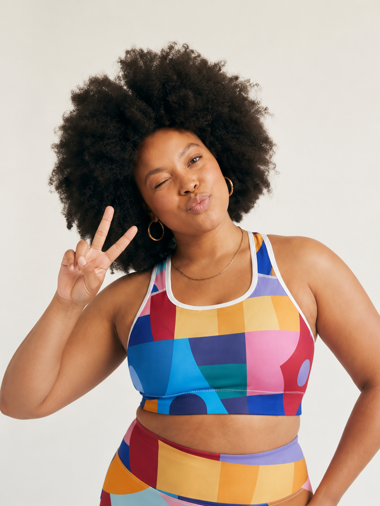 Vetiver Geometric Bra